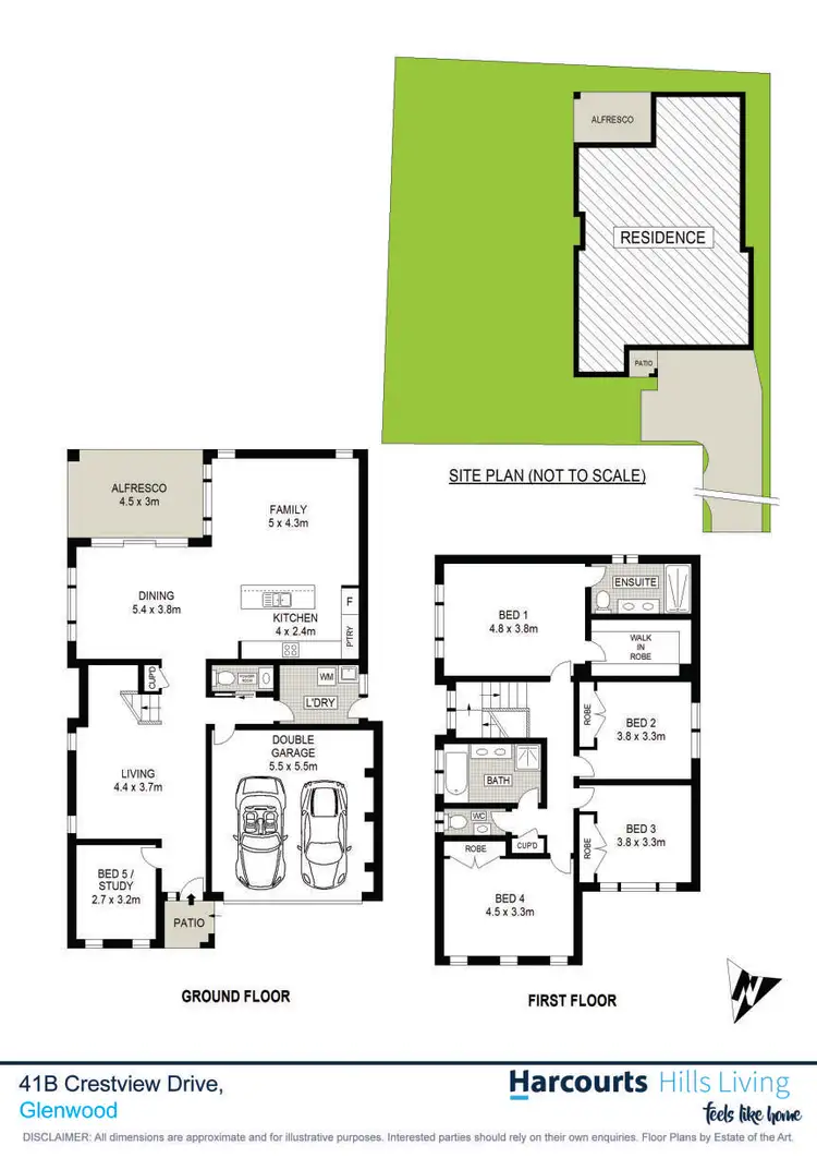 Floorplan of Homely house listing, 41B Crestview Drive, Glenwood NSW 2768