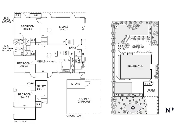 Floorplan of Homely house listing, 1 Howard Court, Doncaster VIC 3108