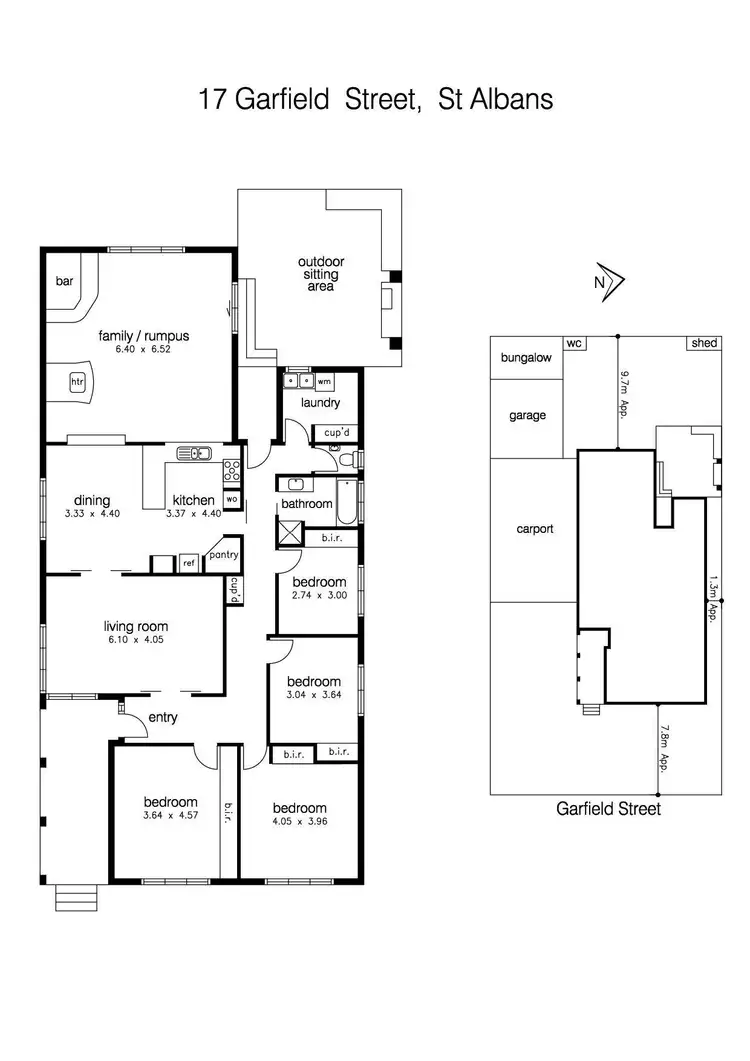 Floorplan of Homely house listing, 17 Garfield Street, St Albans VIC 3021