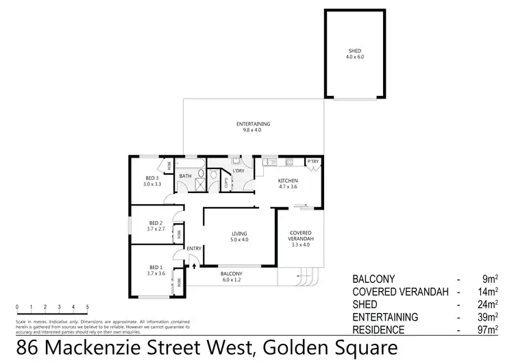Floorplan of Homely house listing, 86 MacKenzie Street West, Golden Square VIC 3555