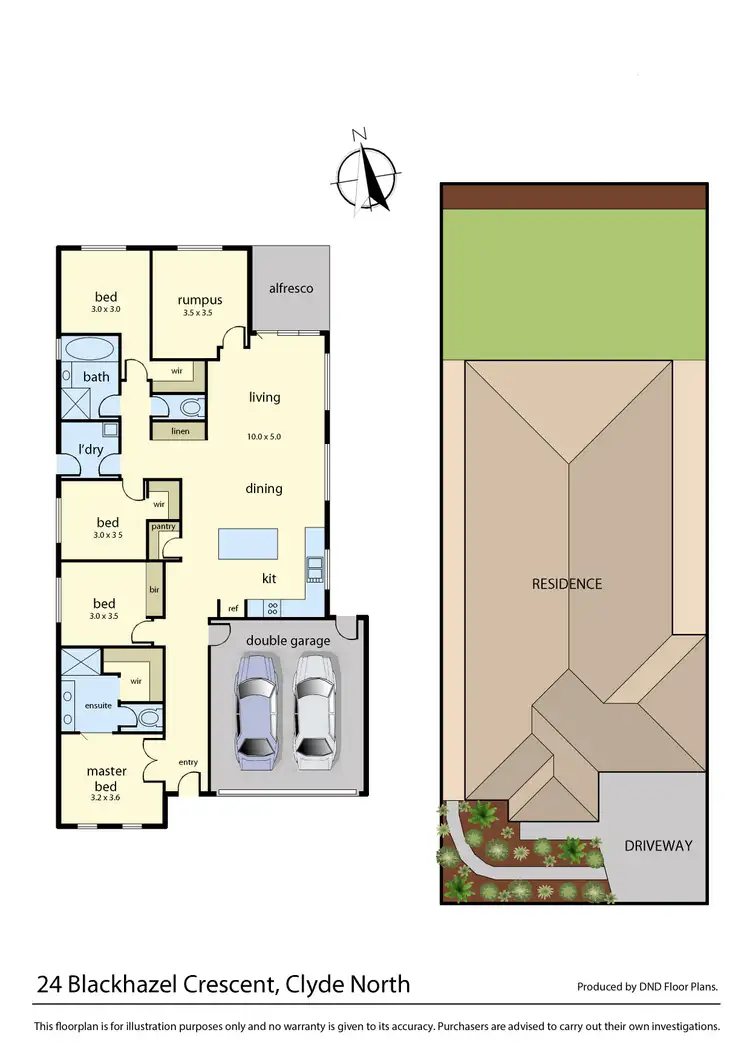 Floorplan of Homely house listing, 24 Blackhazel Crescent, Clyde North VIC 3978
