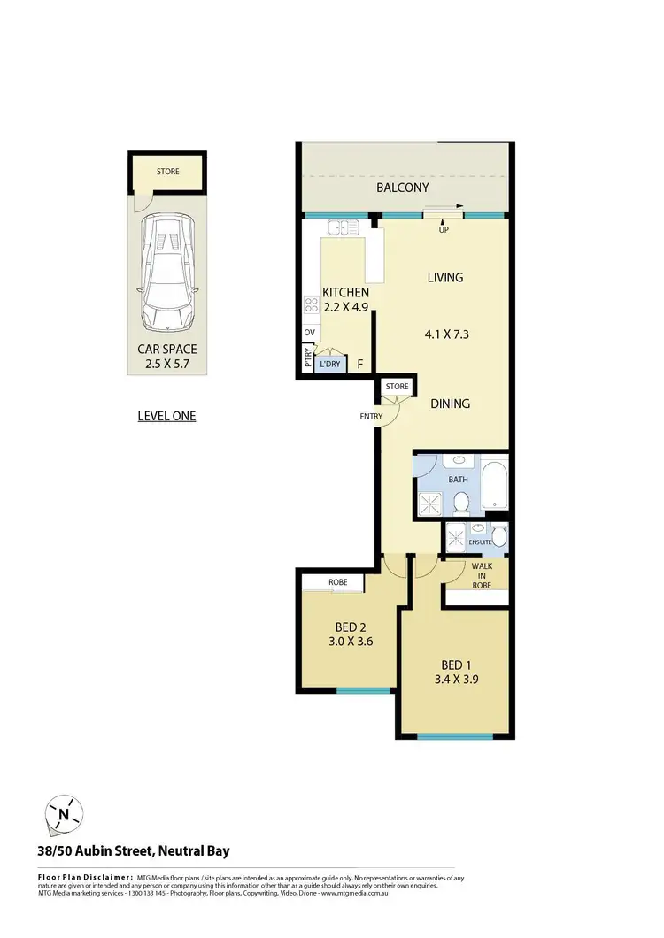 Floorplan of Homely apartment listing, 38/50 Aubin Street, Neutral Bay NSW 2089