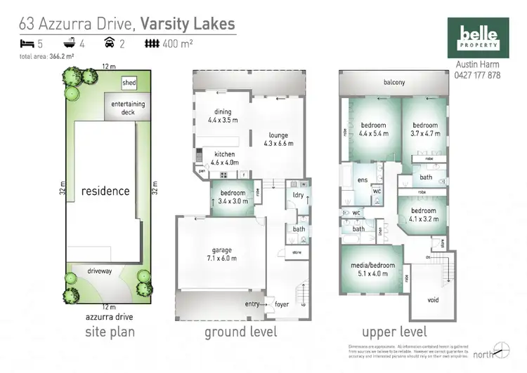 Floorplan of Homely house listing, 63 Azzurra Drive, Varsity Lakes QLD 4227