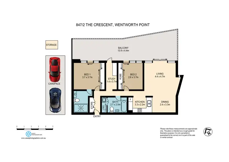 Floorplan of Homely apartment listing, 847/2 The Crescent, Wentworth Point NSW 2127