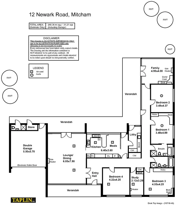 Floorplan of Homely house listing, 12 Newark Road, Torrens Park SA 5062