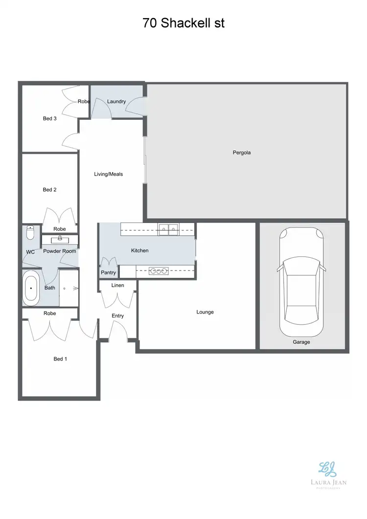Floorplan of Homely house listing, 70 Shackell Street, Echuca VIC 3564