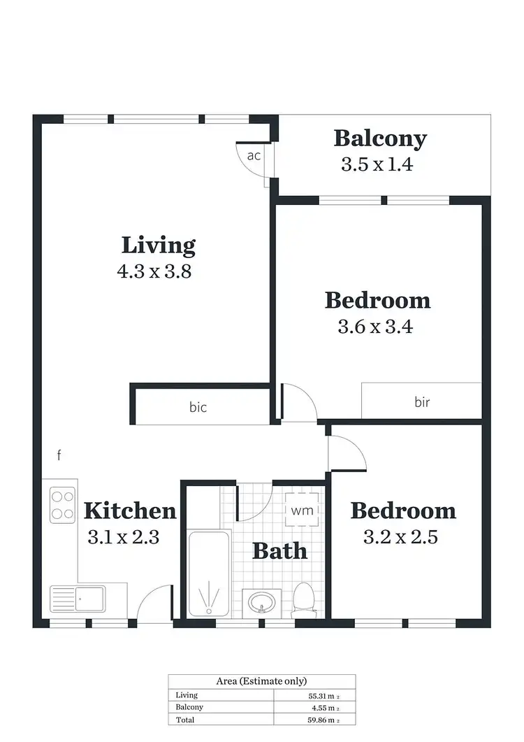 Floorplan of Homely unit listing, 5/2A Clement Street, Plympton Park SA 5038