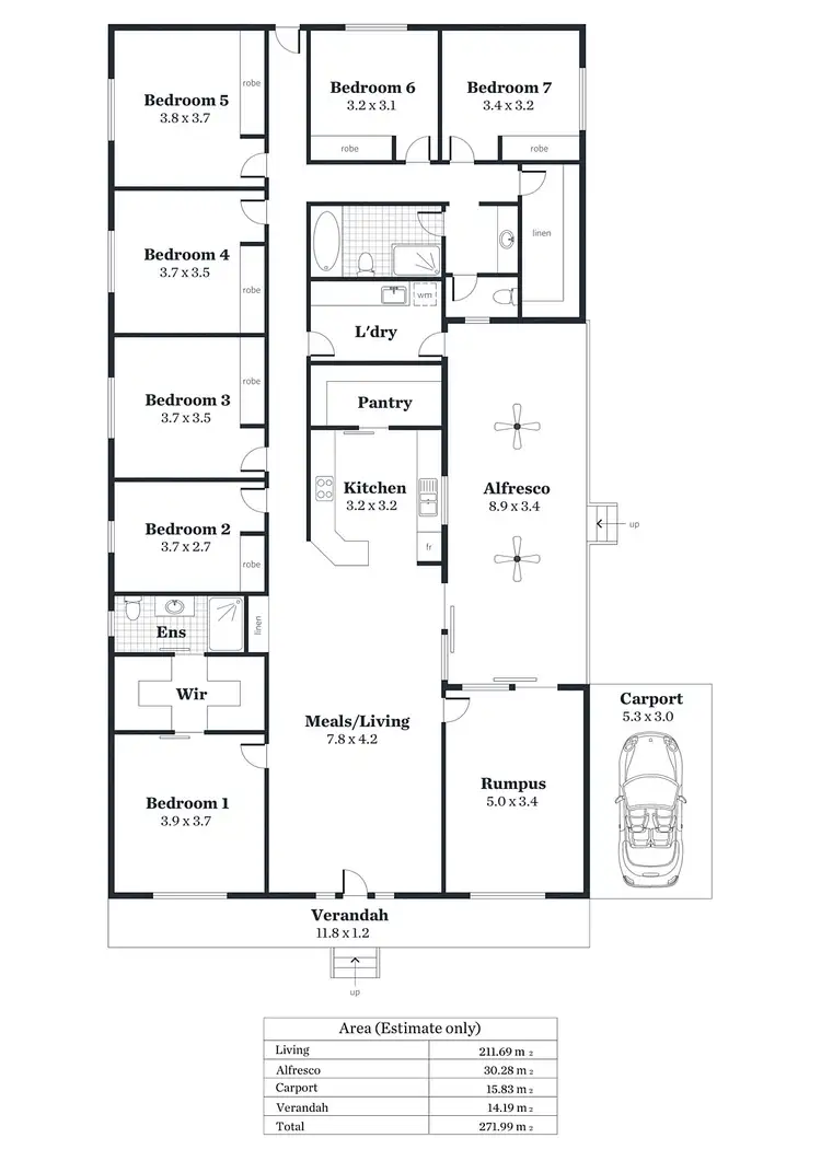 Floorplan of Homely house listing, 38 Kadina Road, Wallaroo SA 5556