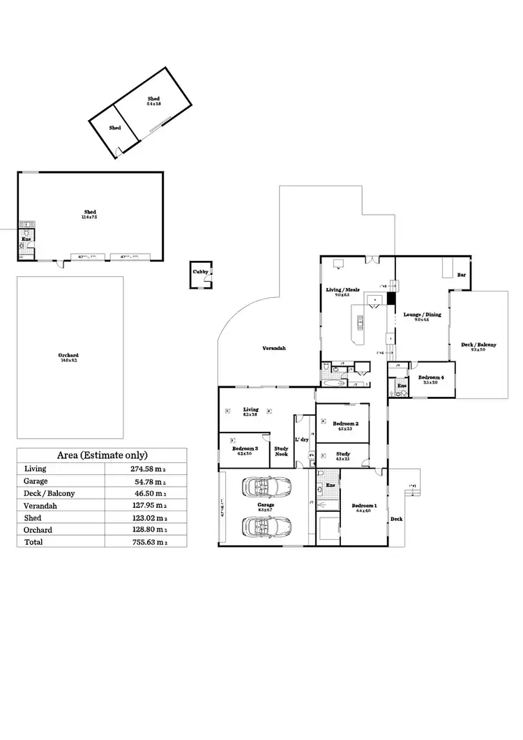 Floorplan of Homely rural property listing, 6 Fowler Road, Mount George SA 5155