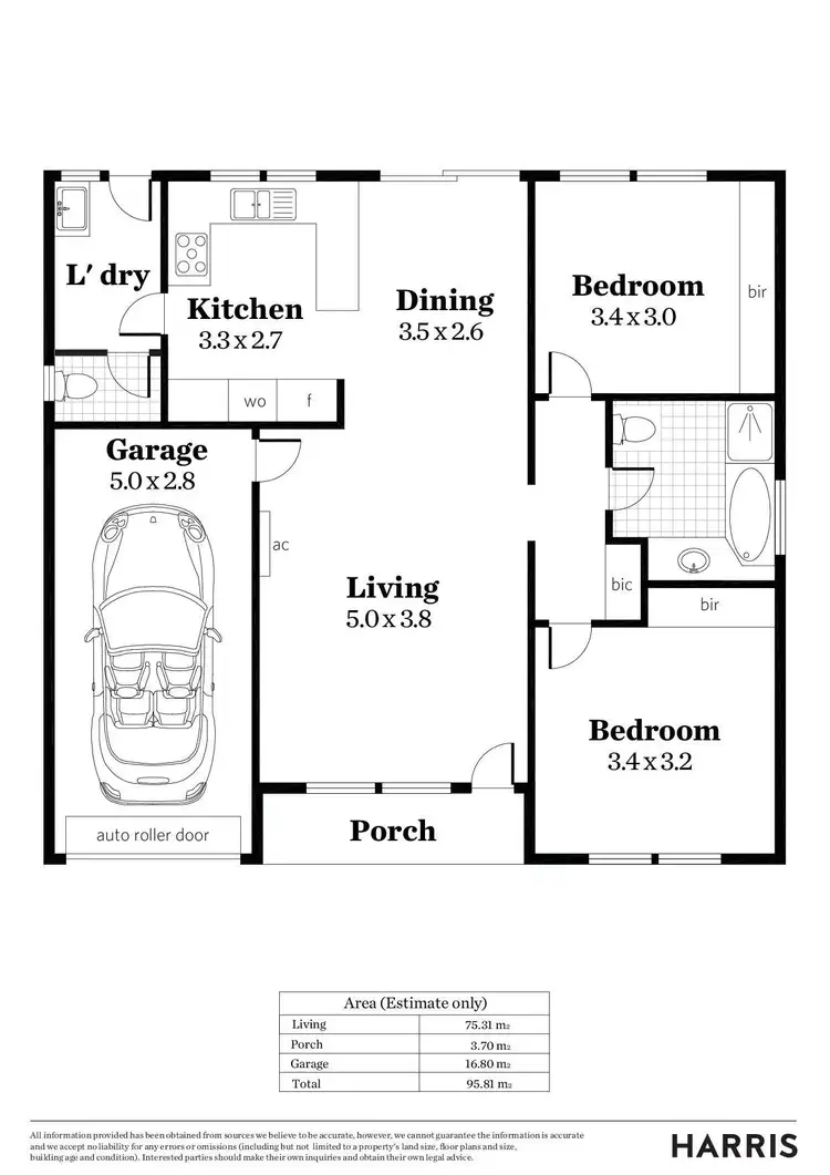 Floorplan of Homely unit listing, 1/11 Hampstead Avenue, Highgate SA 5063