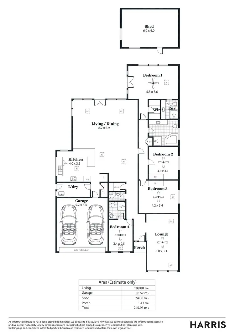Floorplan of Homely house listing, 3 Sedgeford Road, Myrtle Bank SA 5064