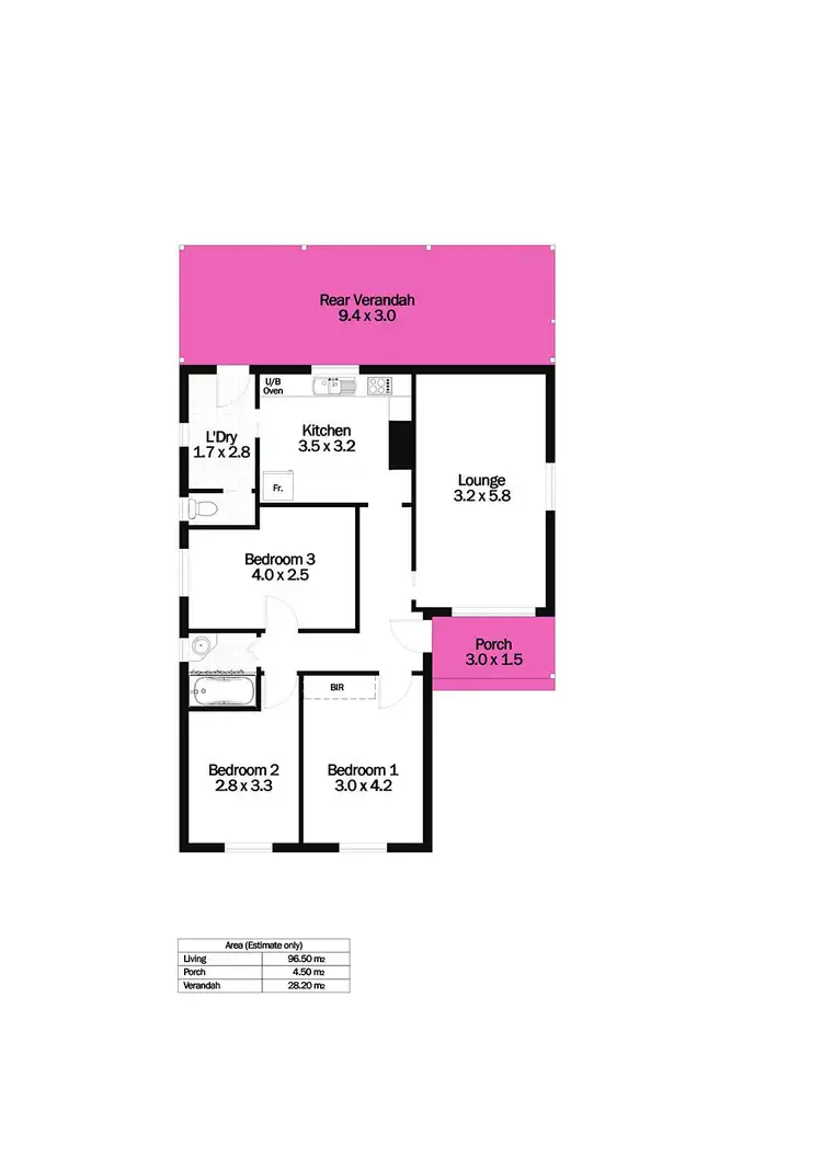 Floorplan of Homely house listing, 93 Taylor Street, Kadina SA 5554