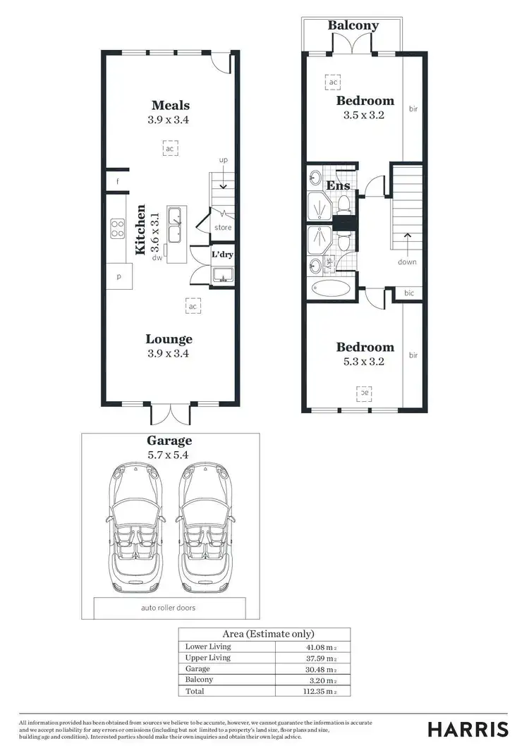 Floorplan of Homely townhouse listing, 7A Spence Place, Adelaide SA 5000