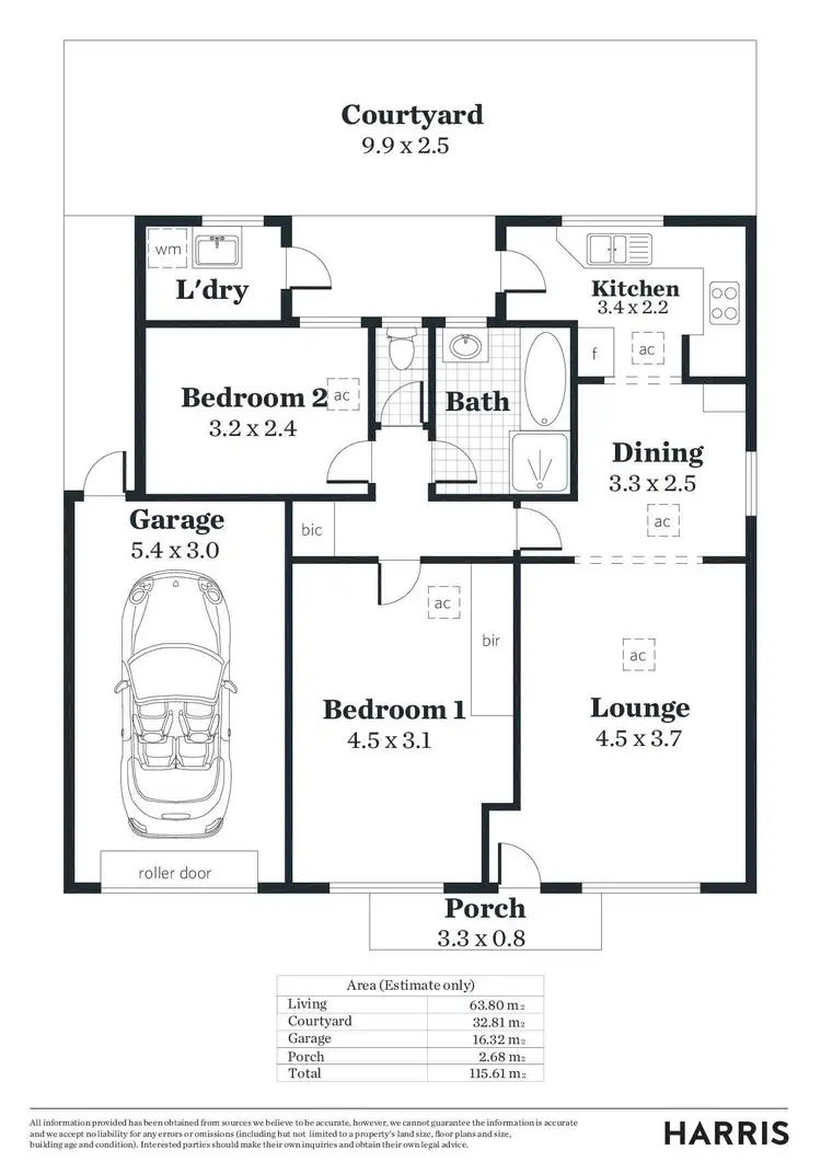 Floorplan of Homely unit listing, 1/29 Sandford Street, Kensington Gardens SA 5068