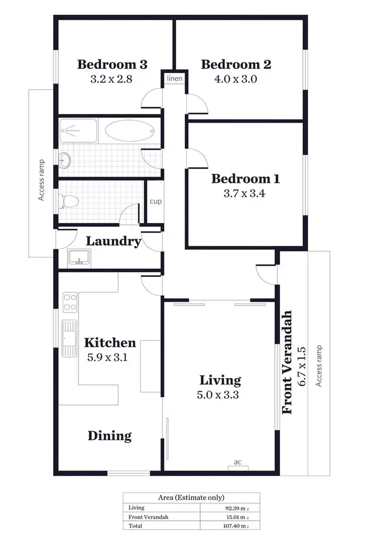 Floorplan of Homely house listing, 13 Rees Crescent, Kapunda SA 5373