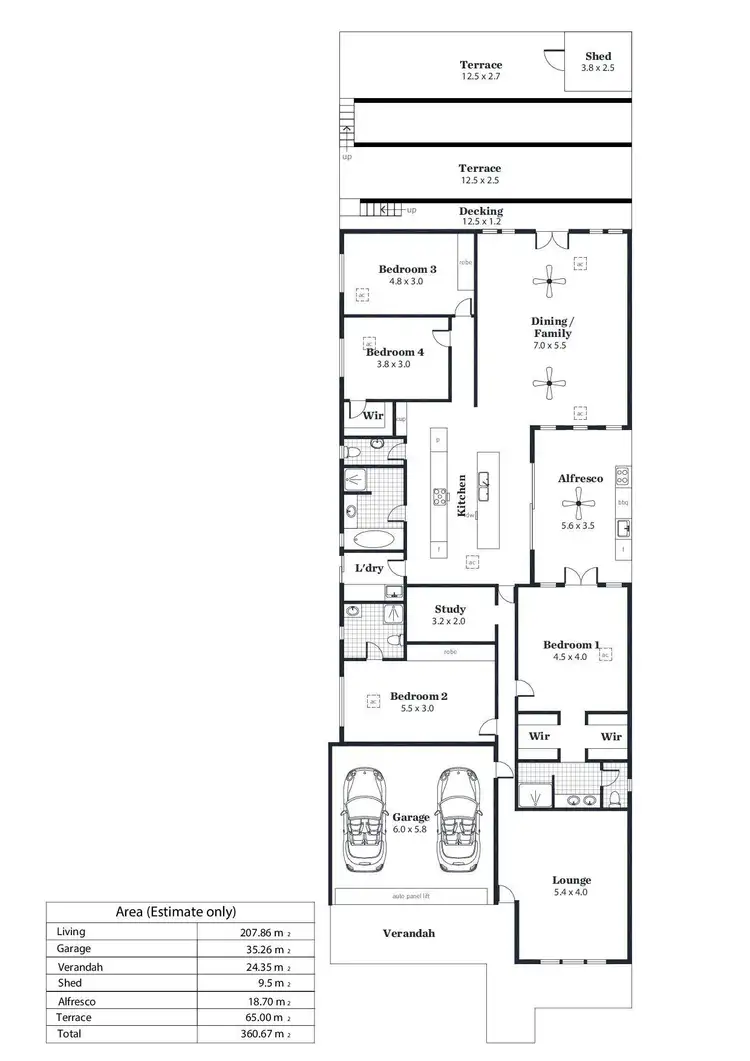 Floorplan of Homely house listing, 6 Broadwater Crescent, Mawson Lakes SA 5095