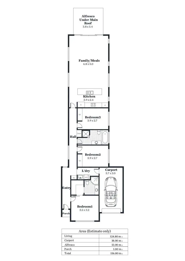 Floorplan of Homely house listing, 33 Denham Avenue, Morphettville SA 5043