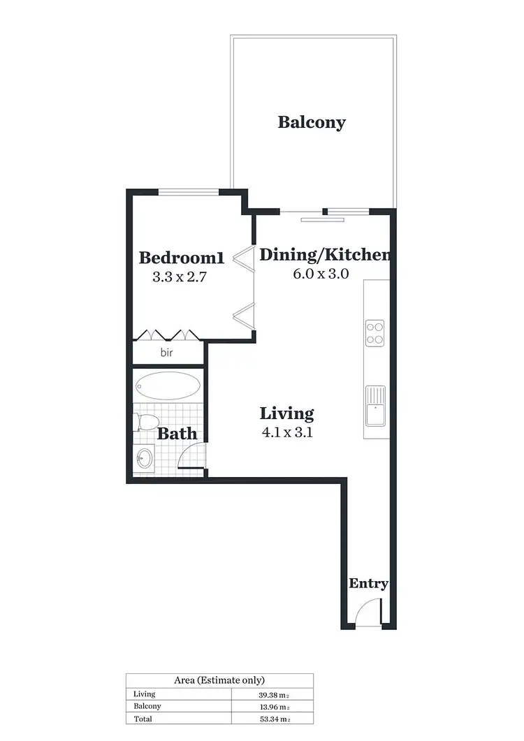 Floorplan of Homely apartment listing, 101/16 Holdfast Promenade, Glenelg SA 5045