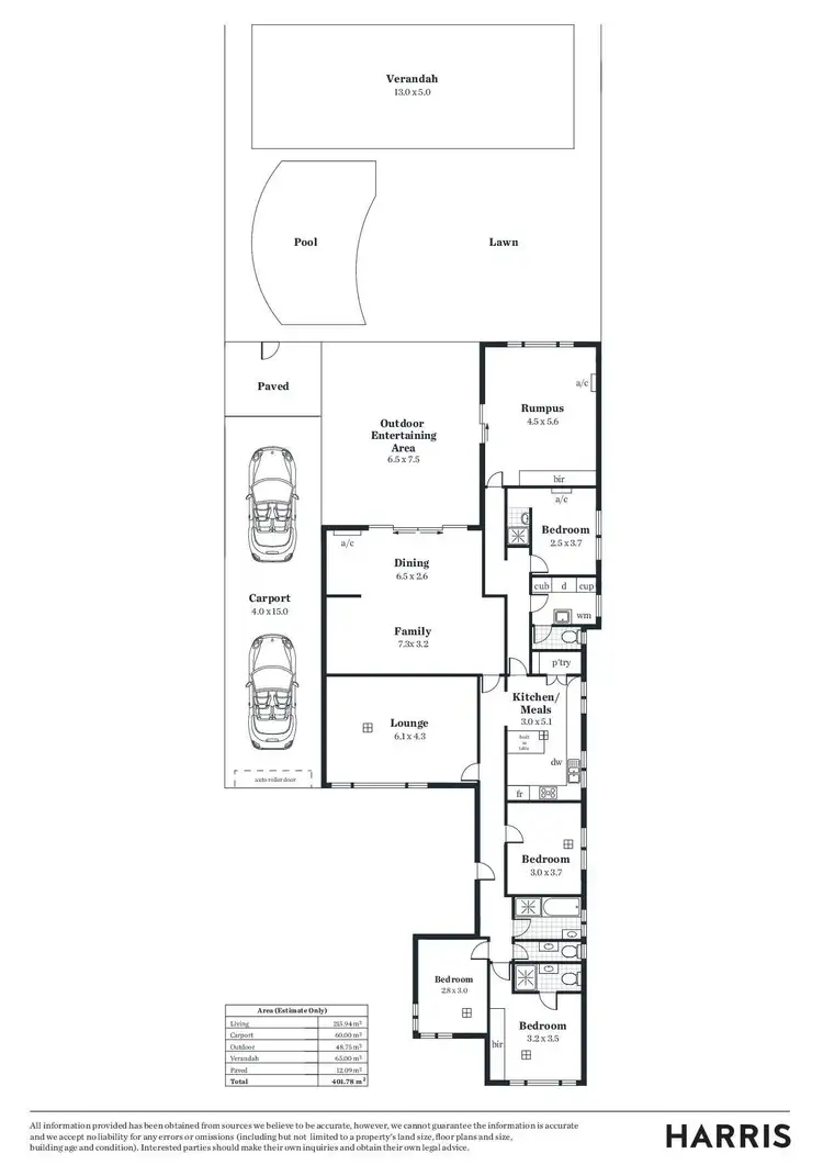 Floorplan of Homely house listing, 21 Dunrobin Road, Hove SA 5048