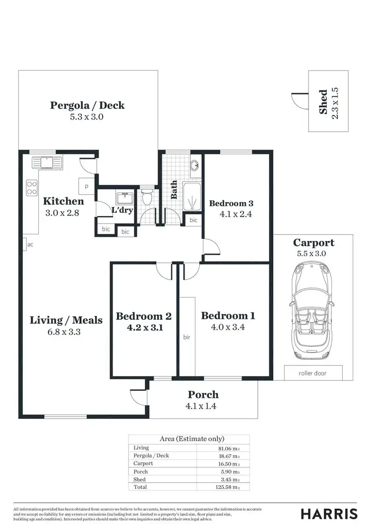 Floorplan of Homely unit listing, 23/14 Croker Road, Morphettville SA 5043