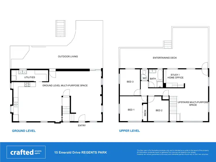 Floorplan of Homely house listing, 15 Emerald Drive, Regents Park QLD 4118