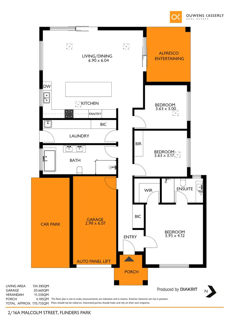 Floorplan of Homely house listing, 2/16a Malcolm Street, Flinders Park SA 5025