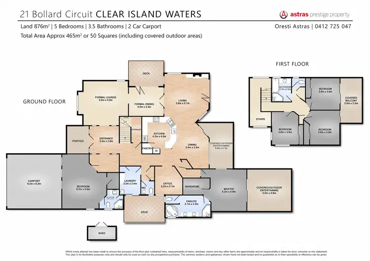 Floorplan of Homely house listing, 21 Bollard Circuit, Clear Island Waters QLD 4226