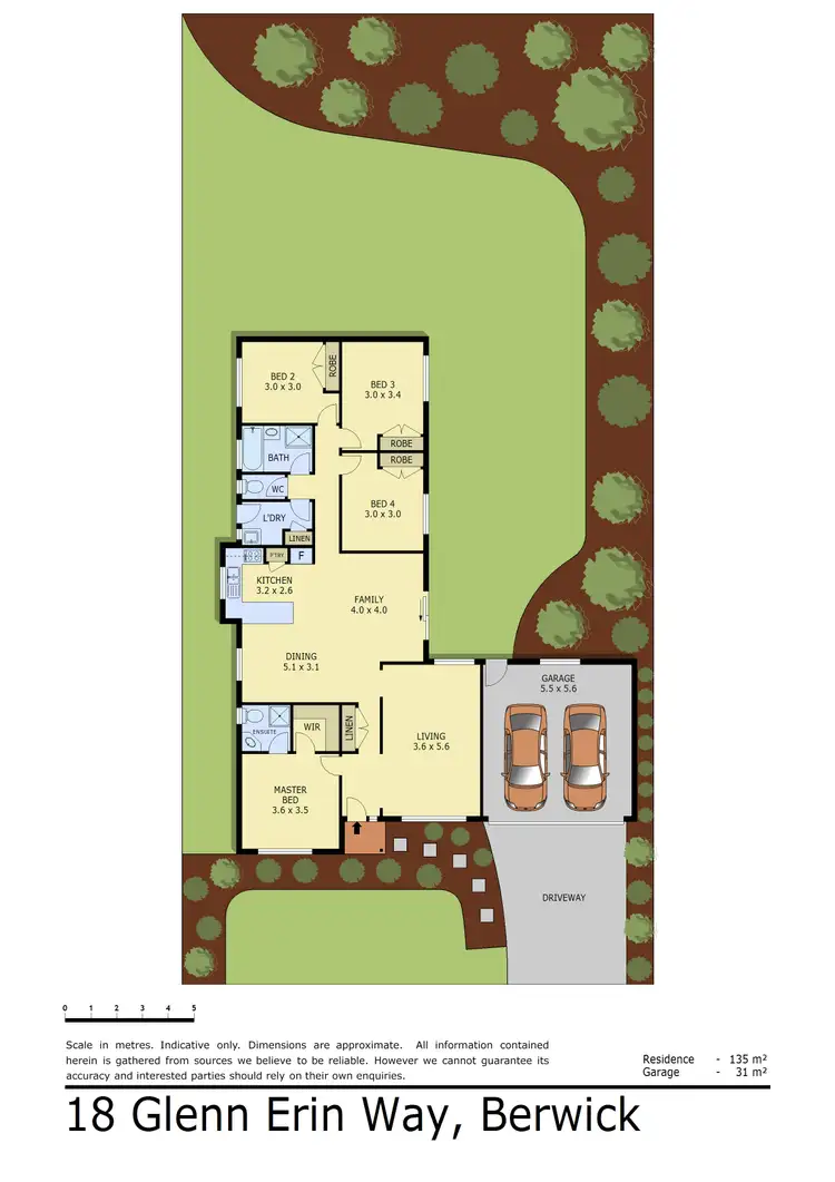 Floorplan of Homely house listing, 18 Glenn Erin Way, Berwick VIC 3806
