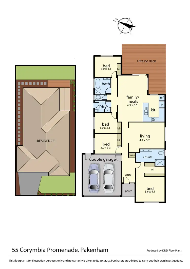 Floorplan of Homely house listing, 55 Corymbia Promenade, Pakenham VIC 3810
