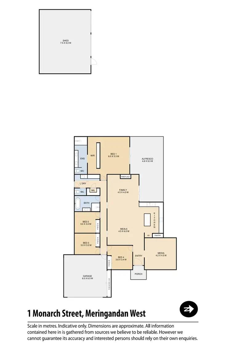 Floorplan of Homely house listing, 1 Monarch Street, Meringandan West QLD 4352
