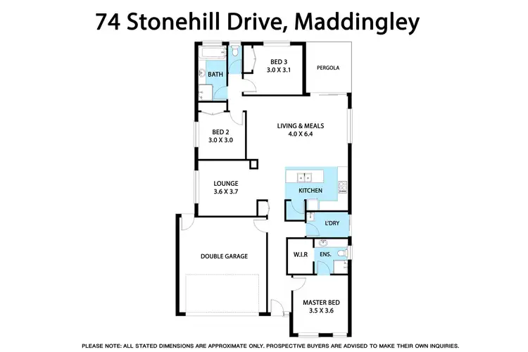 Floorplan of Homely house listing, 74 Stonehill Drive, Bacchus Marsh VIC 3340