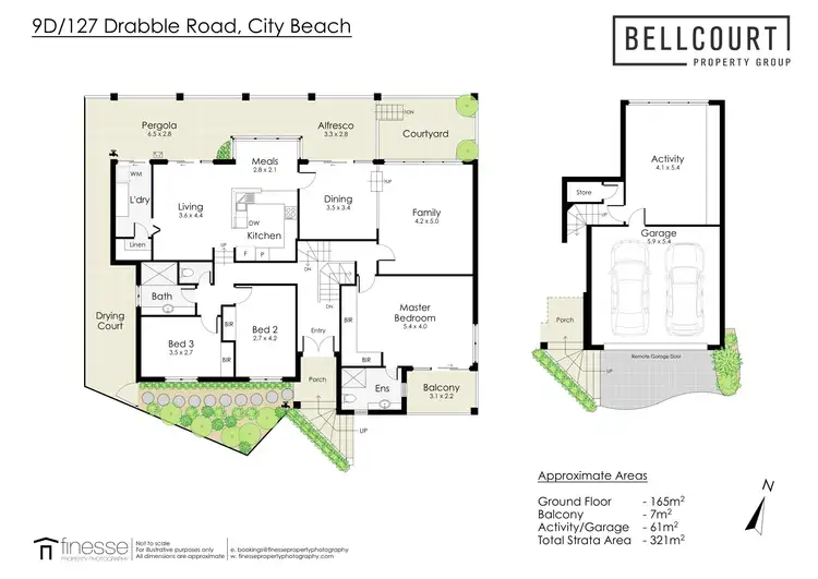 Floorplan of Homely townhouse listing, 9D/127 Drabble Road, City Beach WA 6015