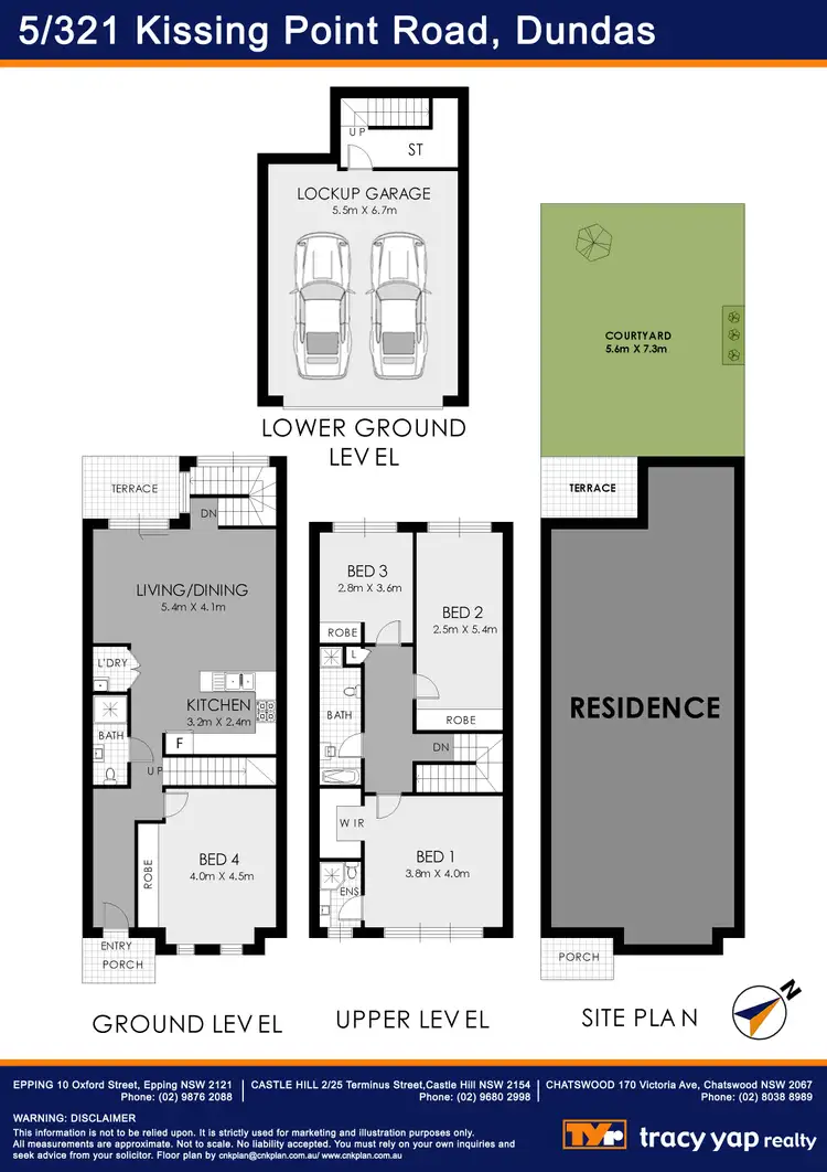 Floorplan of Homely townhouse listing, 5/321 Kissing Point Road, Dundas NSW 2117