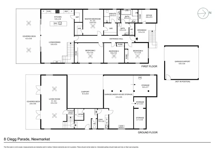 Floorplan of Homely house listing, 8 Clegg Parade, Newmarket QLD 4051