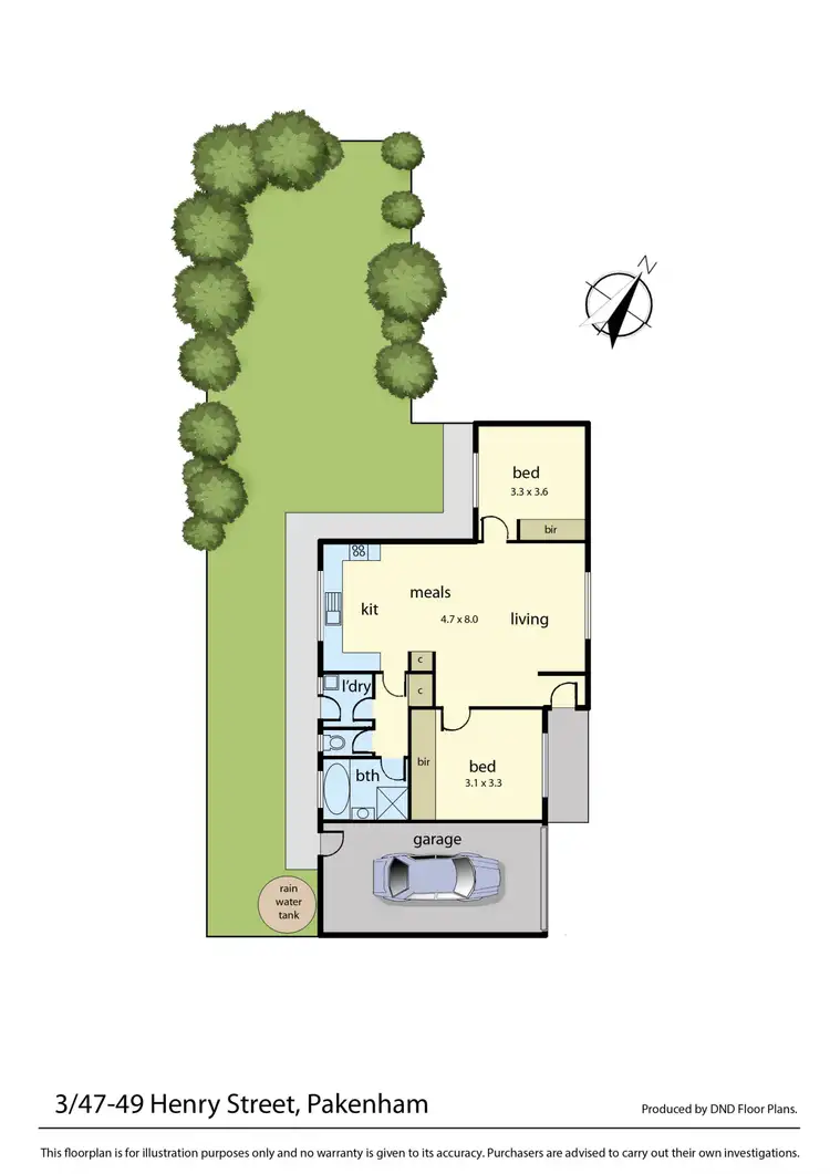 Floorplan of Homely unit listing, 3/47 Henry Street, Pakenham VIC 3810