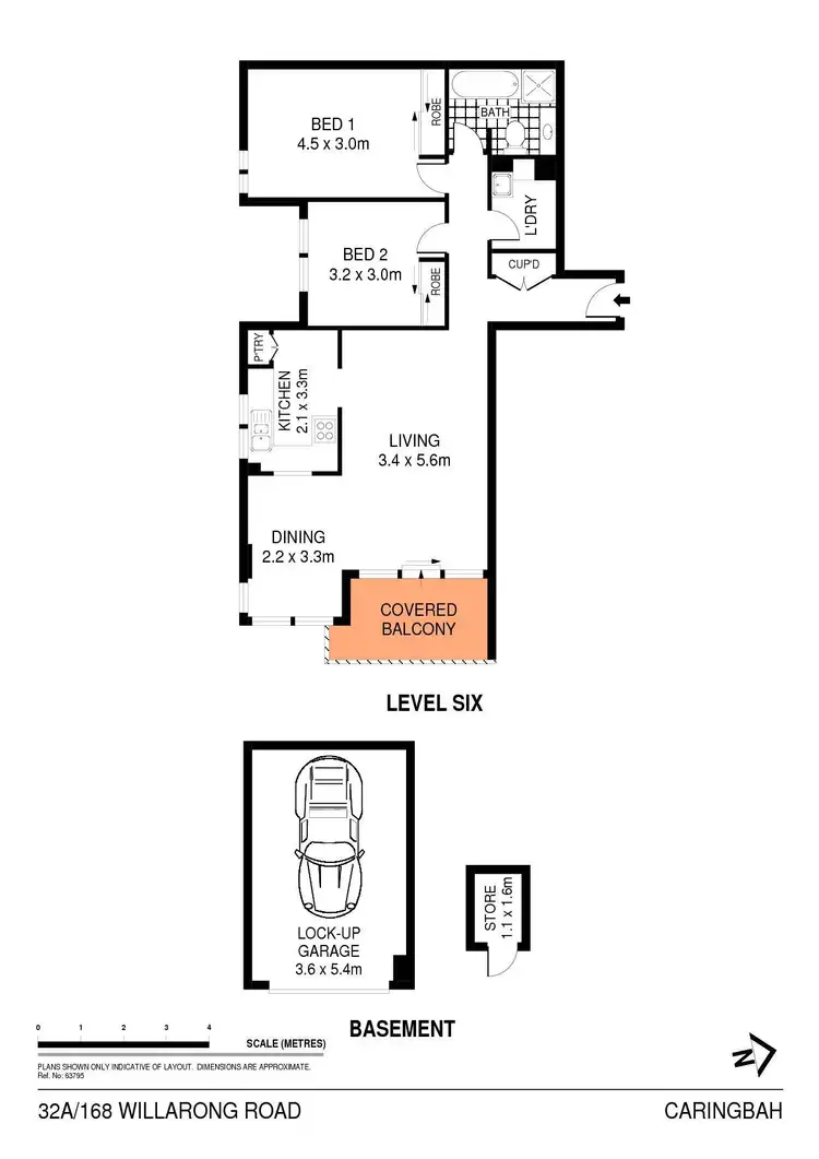 Floorplan of Homely apartment listing, 32A/168 Willarong Road, Caringbah NSW 2229