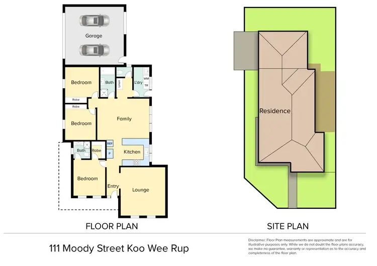 Floorplan of Homely house listing, 111 Moody Street, Koo Wee Rup VIC 3981