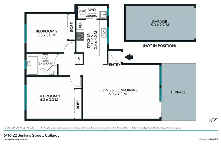 Floorplan of Homely apartment listing, 6/16 Jenkins Street, Collaroy NSW 2097