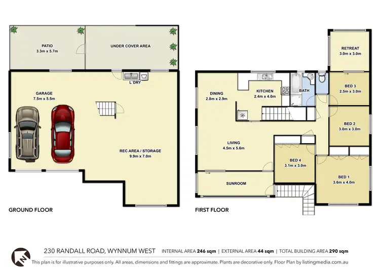 Floorplan of Homely house listing, 230 Randall Road, Wynnum West QLD 4178