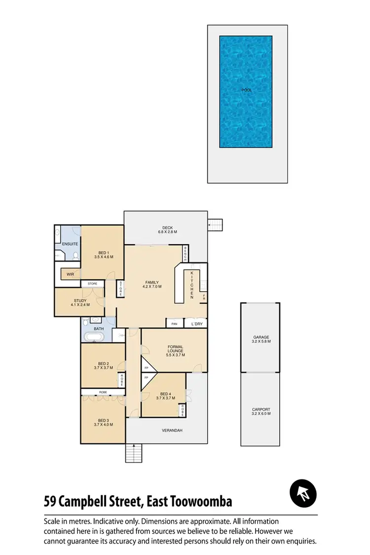 Floorplan of Homely house listing, 59 Campbell Street, East Toowoomba QLD 4350
