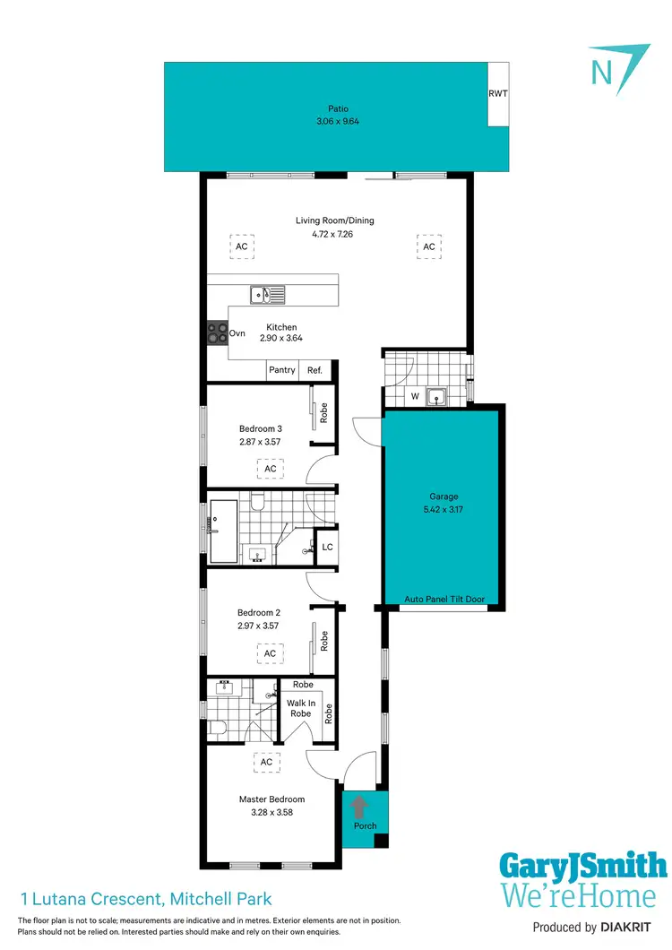 Floorplan of Homely house listing, 1 Lutana Crescent, Mitchell Park SA 5043