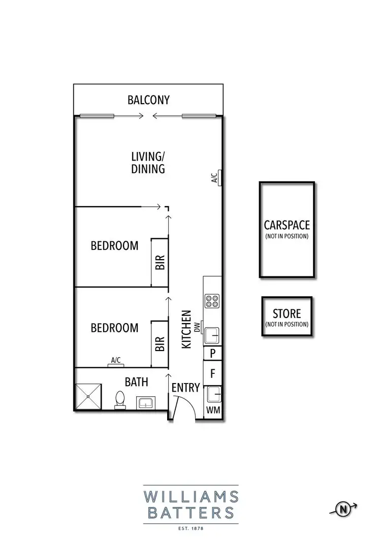 Floorplan of Homely unit listing, 711/35 Malcolm Street, South Yarra VIC 3141