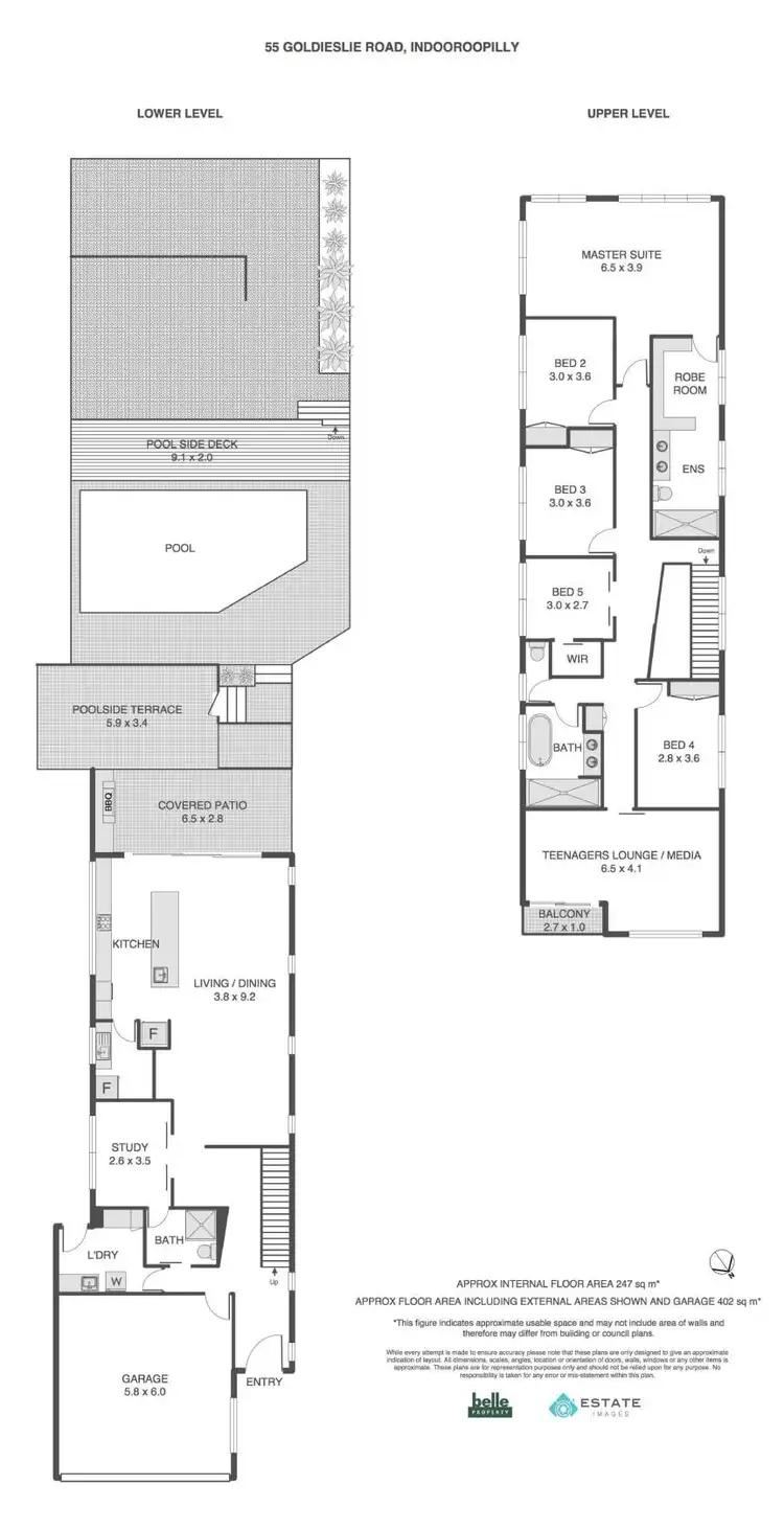Floorplan of Homely house listing, 55 Goldieslie Road, Indooroopilly QLD 4068