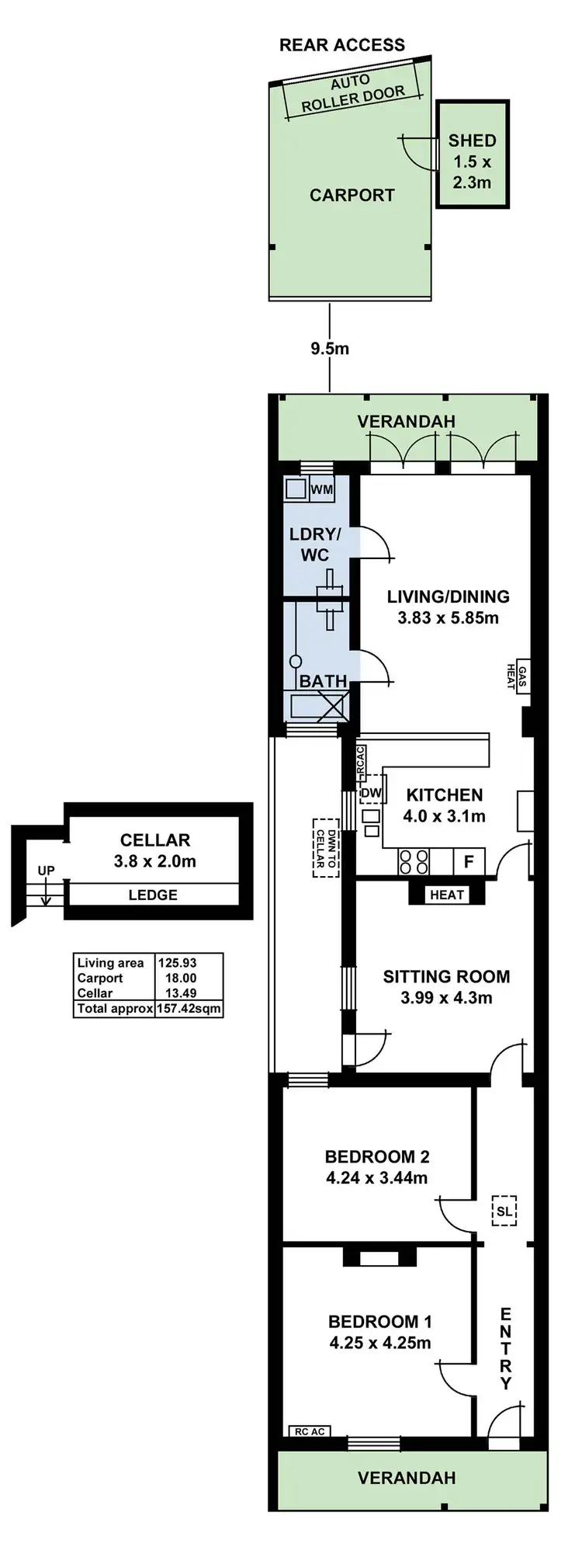 Floorplan of Homely house listing, 7 Osborne Street, Hackney SA 5069