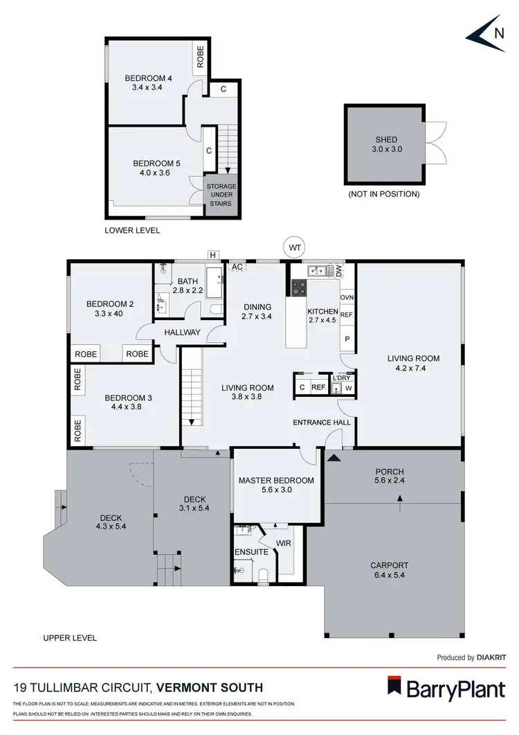 Floorplan of Homely house listing, 19 Tullimbar Circuit, Vermont South VIC 3133