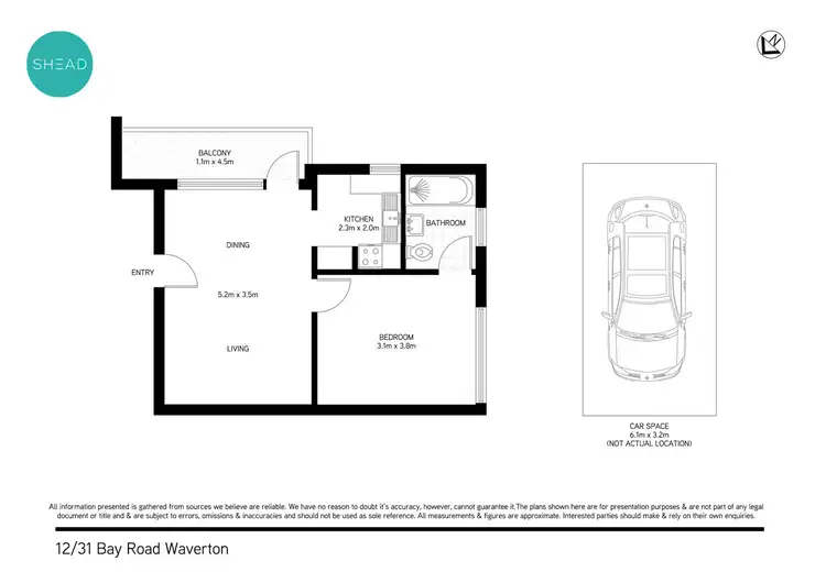 Floorplan of Homely apartment listing, 12/31 Bay Road, Waverton NSW 2060