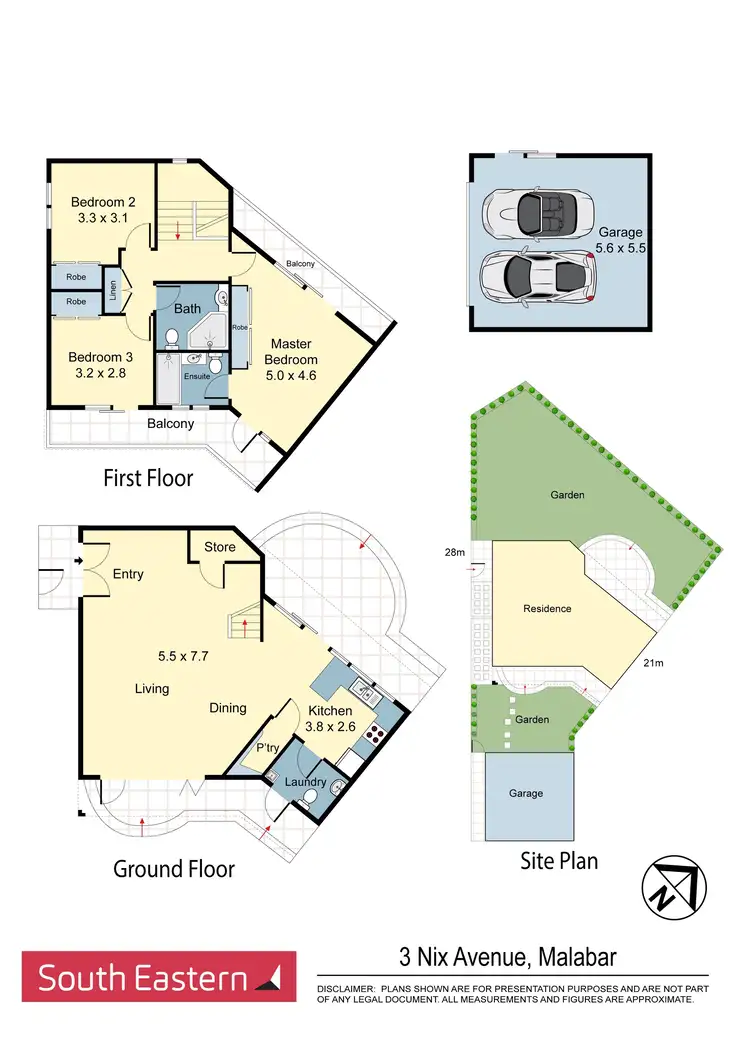 Floorplan of Homely semi-detached listing, 3 Nix Avenue, Malabar NSW 2036