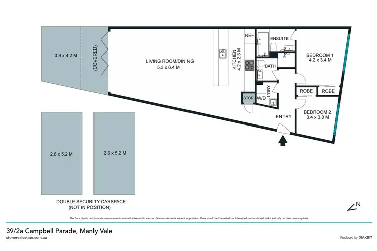 Floorplan of Homely apartment listing, 39/2A Campbell Parade, Manly Vale NSW 2093