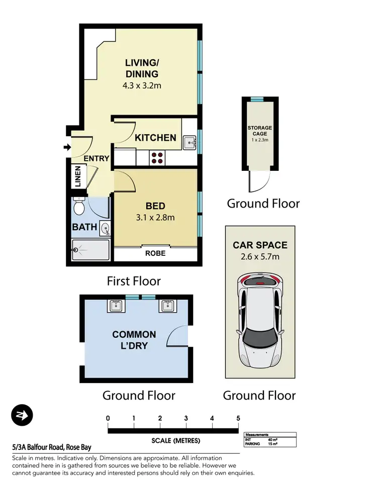 Floorplan of Homely apartment listing, 5/3a Balfour Road, Rose Bay NSW 2029