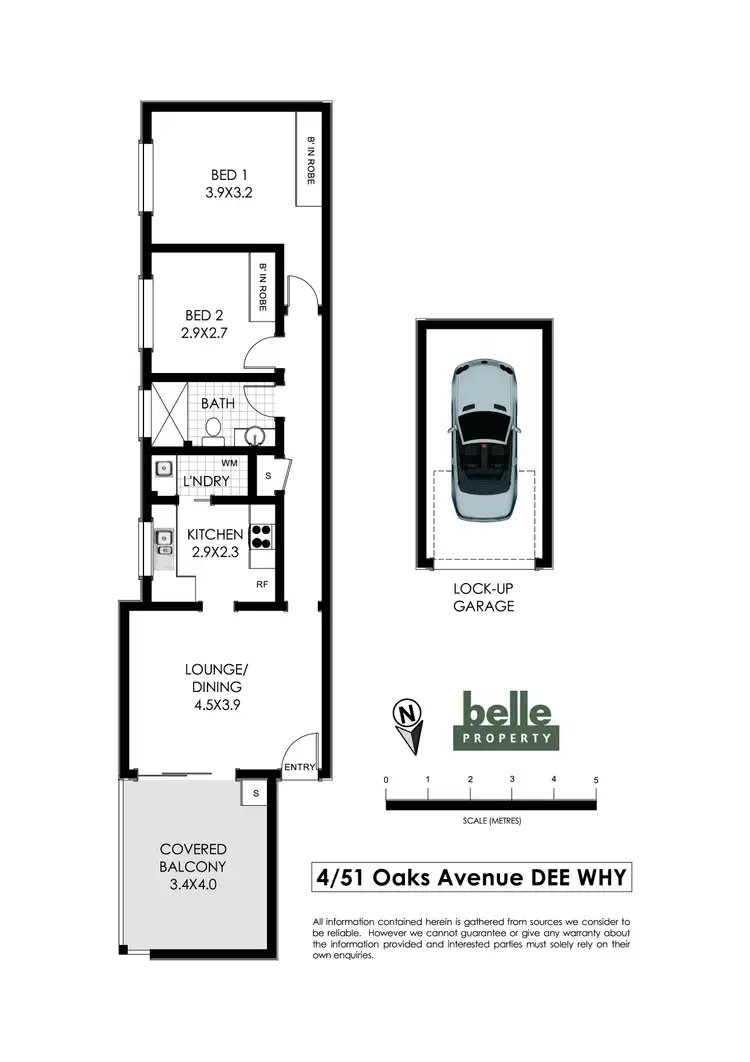 Floorplan of Homely apartment listing, 4/51 Oaks Avenue, Dee Why NSW 2099